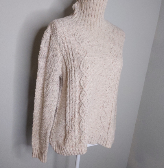 TULLE Custom DIY Open Back Tartan Ribbon Bow Turtleneck Sweater Unique - Picture 2 of 7